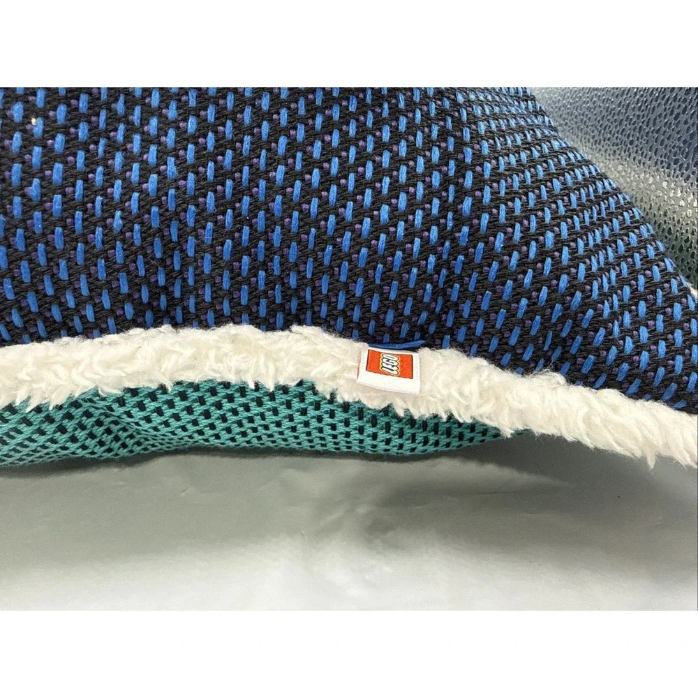 LEGO Textured Tonal Square Pillow Green/Blue 20